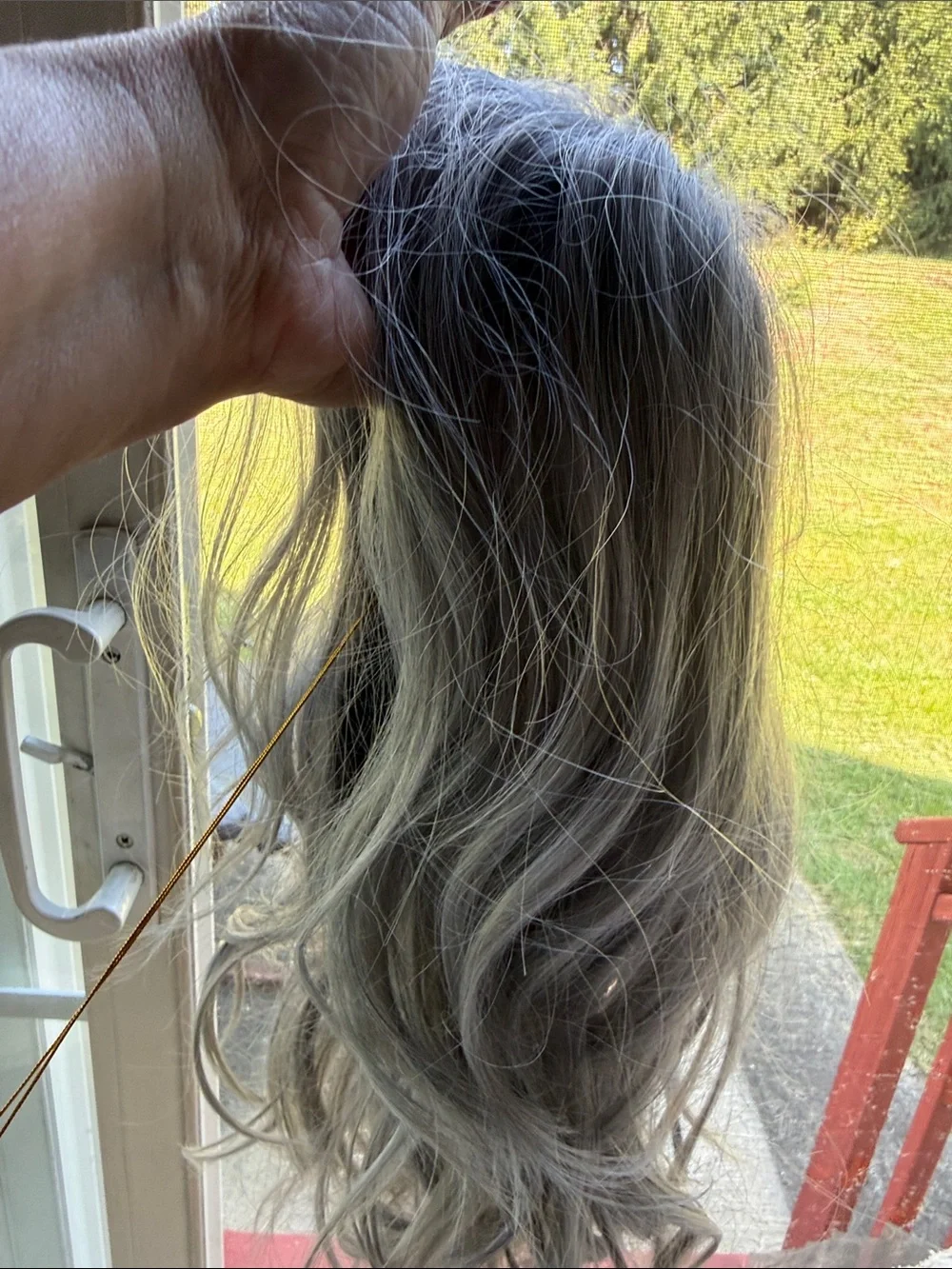 Belle Tress Citrus Mint Women’s Hairpiece Wig - Graphite NWT